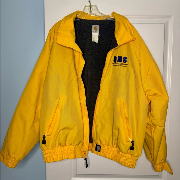 Carhartt Other - Men’s Large Carhartt Fleece Lined Workwear Yellow Jacket